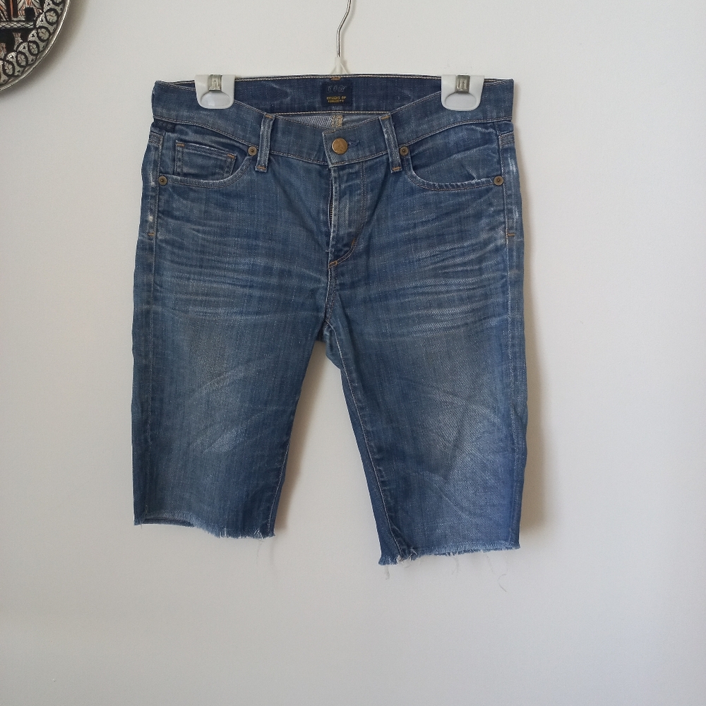 Citizens Of Humanity Women's Elson Blue Denim Shorts Size 27 US